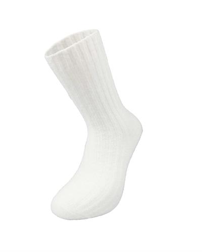 Kadın Kaşmir Yün 12li Bot Çorabı Ekru