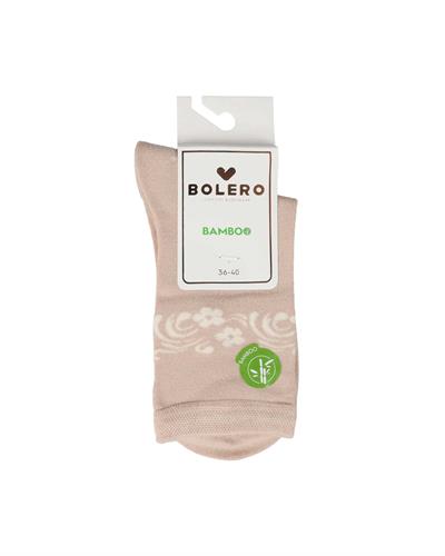 Kadın Premium Dikişsiz 12li Bambu Soket Çorap Konç Çiçekli