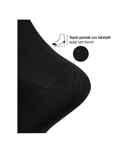 Premium Dikişsiz Erkek Bambu Soket Çorap 7li