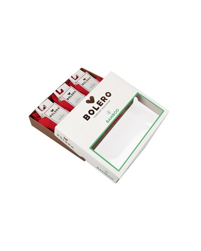 Toptan 12li Roll Top Lastiksiz Kadın Kırmızı Bambu Soket-B11