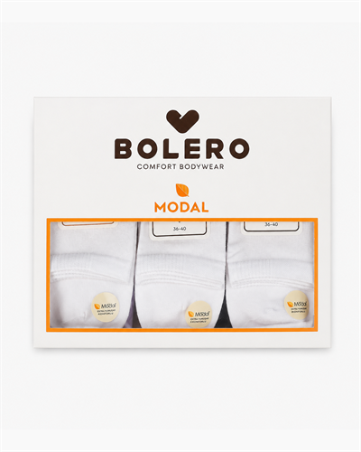 Toptan Kadın 12li Premium Modal Çorap Beyaz-B86