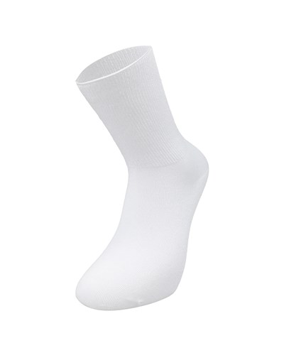 Unisex Bambu Diyabetik Çorap Beyaz