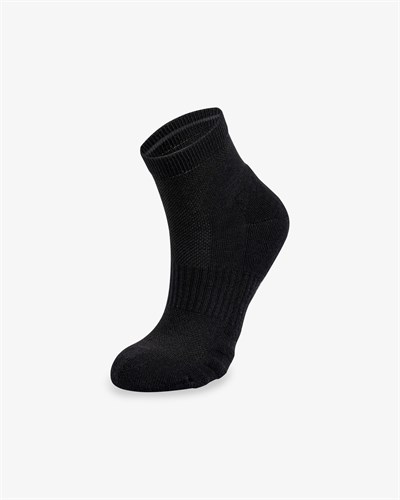 Unisex Dikişsiz Taban Havlu 12li Kısa Spor Çorap Siyah