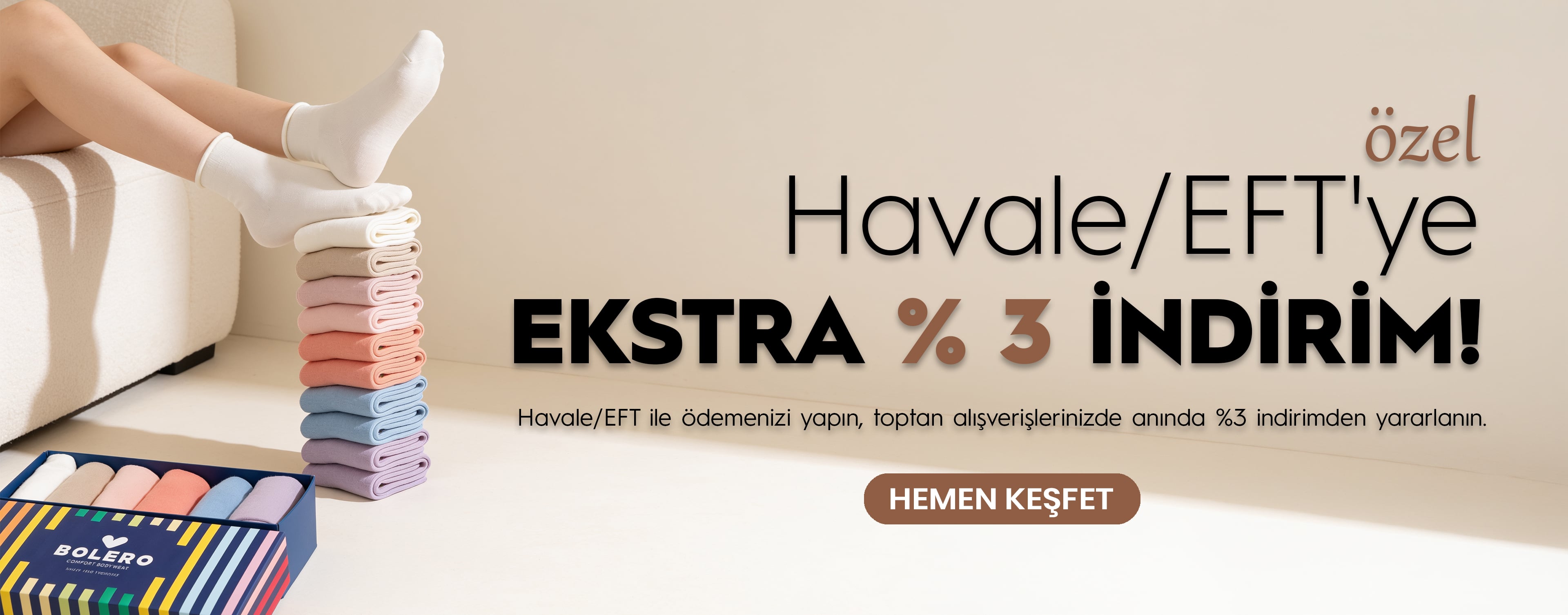 Havale/EFT'ye Özel %3 İndirim
