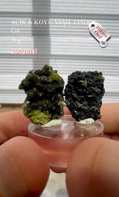 AÇIK & KOYU YEŞİL EPİDOT 20 GR.