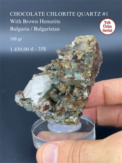 CHOCOLATE KLORİT KUVARS 188 GR. 