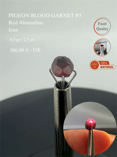 GÜVERCİN KANI GARNET 0,5 GR.