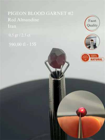 GÜVERCİN KANI GARNET 0,5 GR.