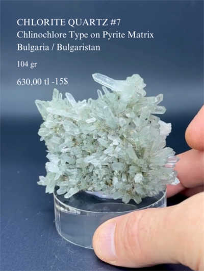 KLORİTLİ KUVARS 104 GR.