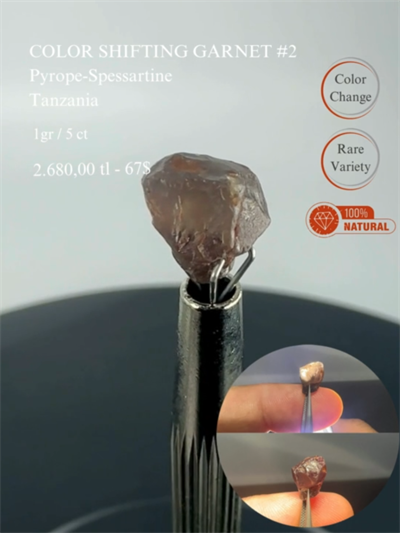 RENK DEĞİŞTİREN GARNET 1 GR.