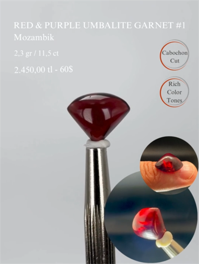 UMBALİT GARNET 2,3 GR.