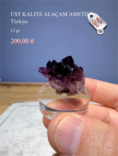 ÜST KALİTE ALAÇAM AMETİST 12 GR.