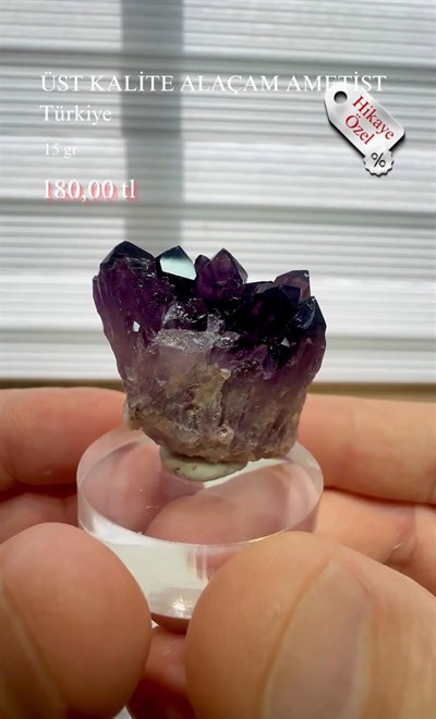 ÜST KALİTE ALAÇAM AMETİST 15 GR.