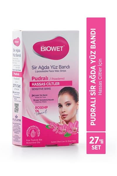 Biowet Pudralı Sir Ağda Yüz Bandı 27'li