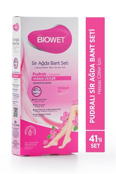 Biowet Sir Ağda Bant Seti Pudralı 41'li
