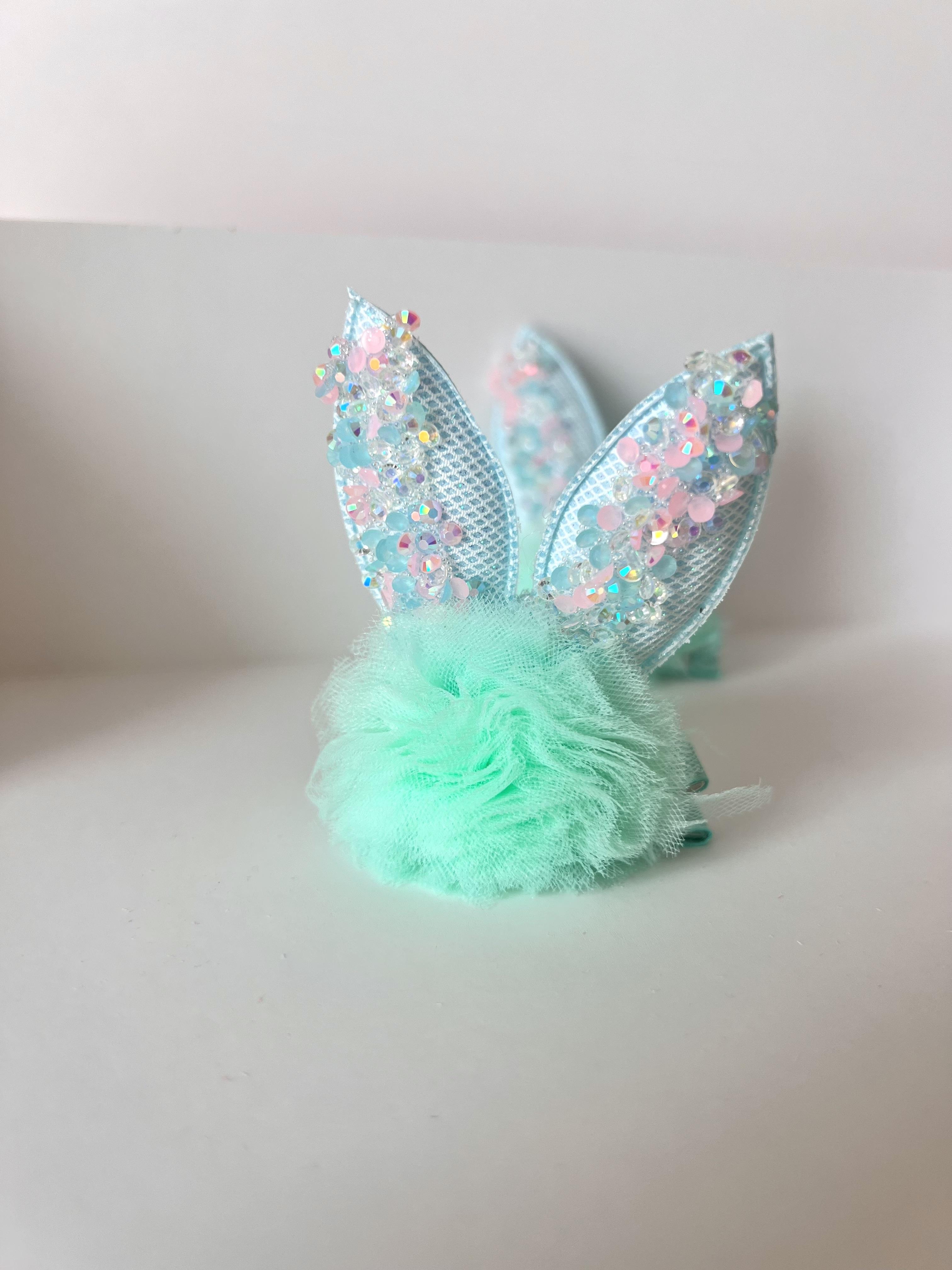 Parıltılı Tüllü Bunny Toka