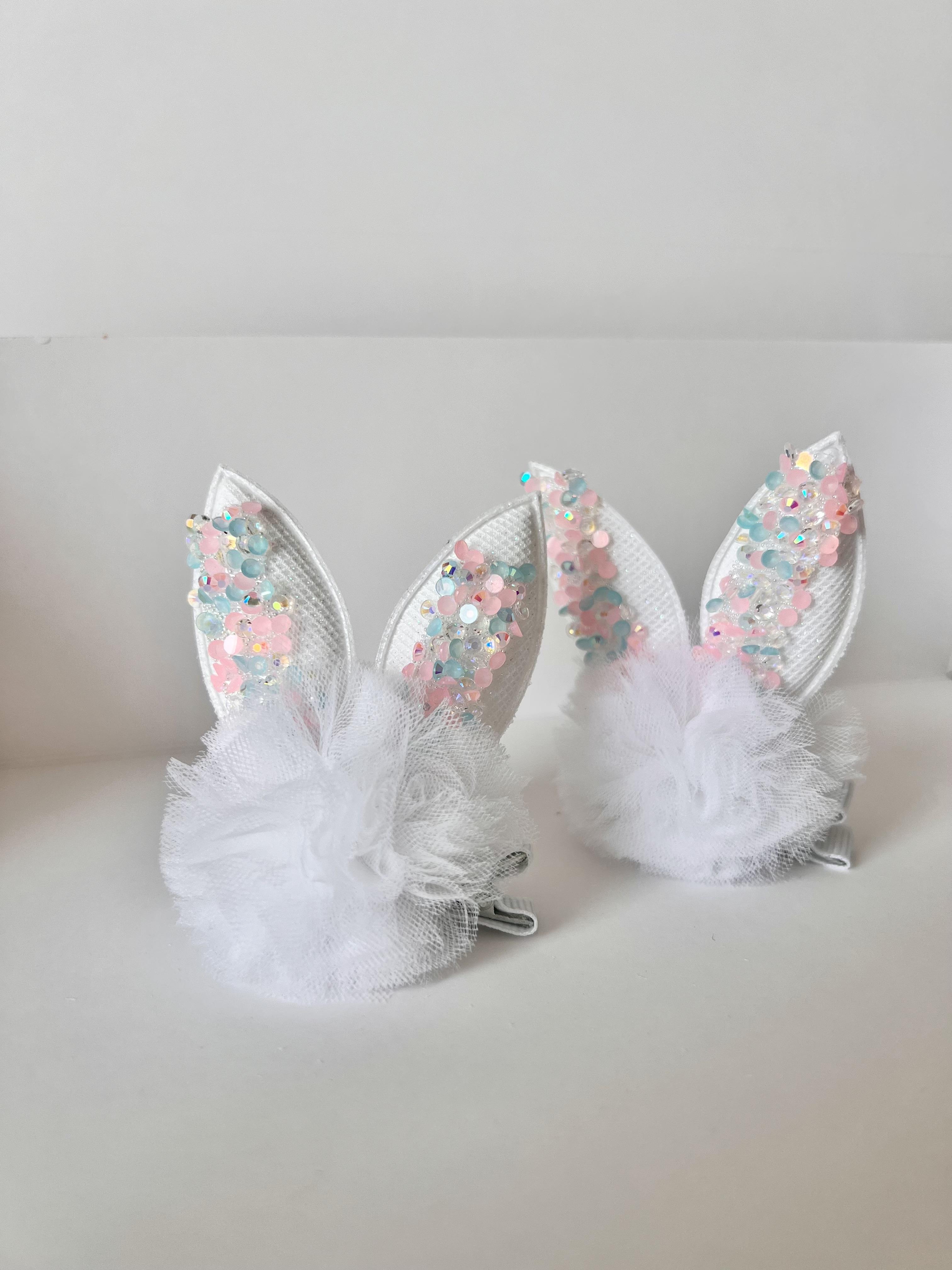 Parıltılı Tüllü Bunny Toka