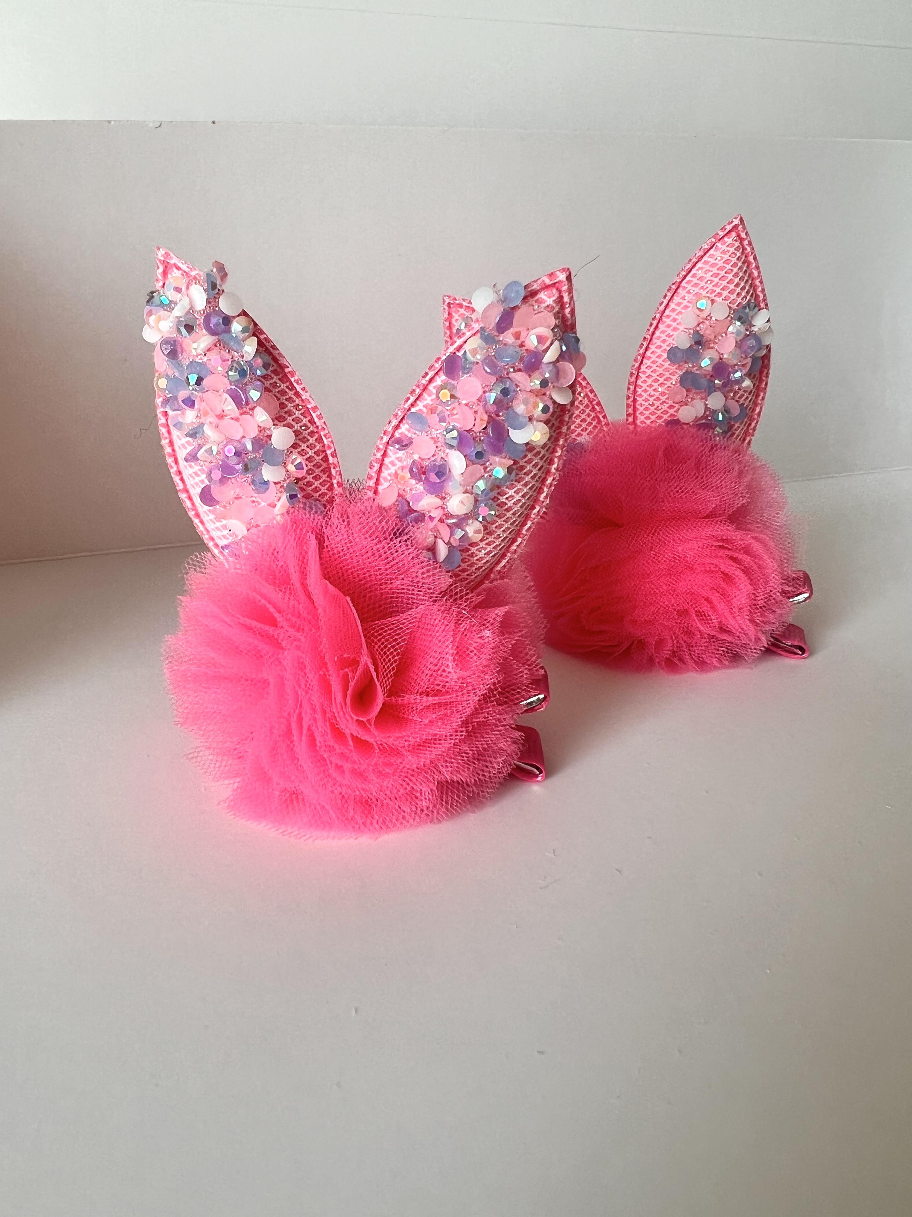 Parıltılı Tüllü Bunny Toka