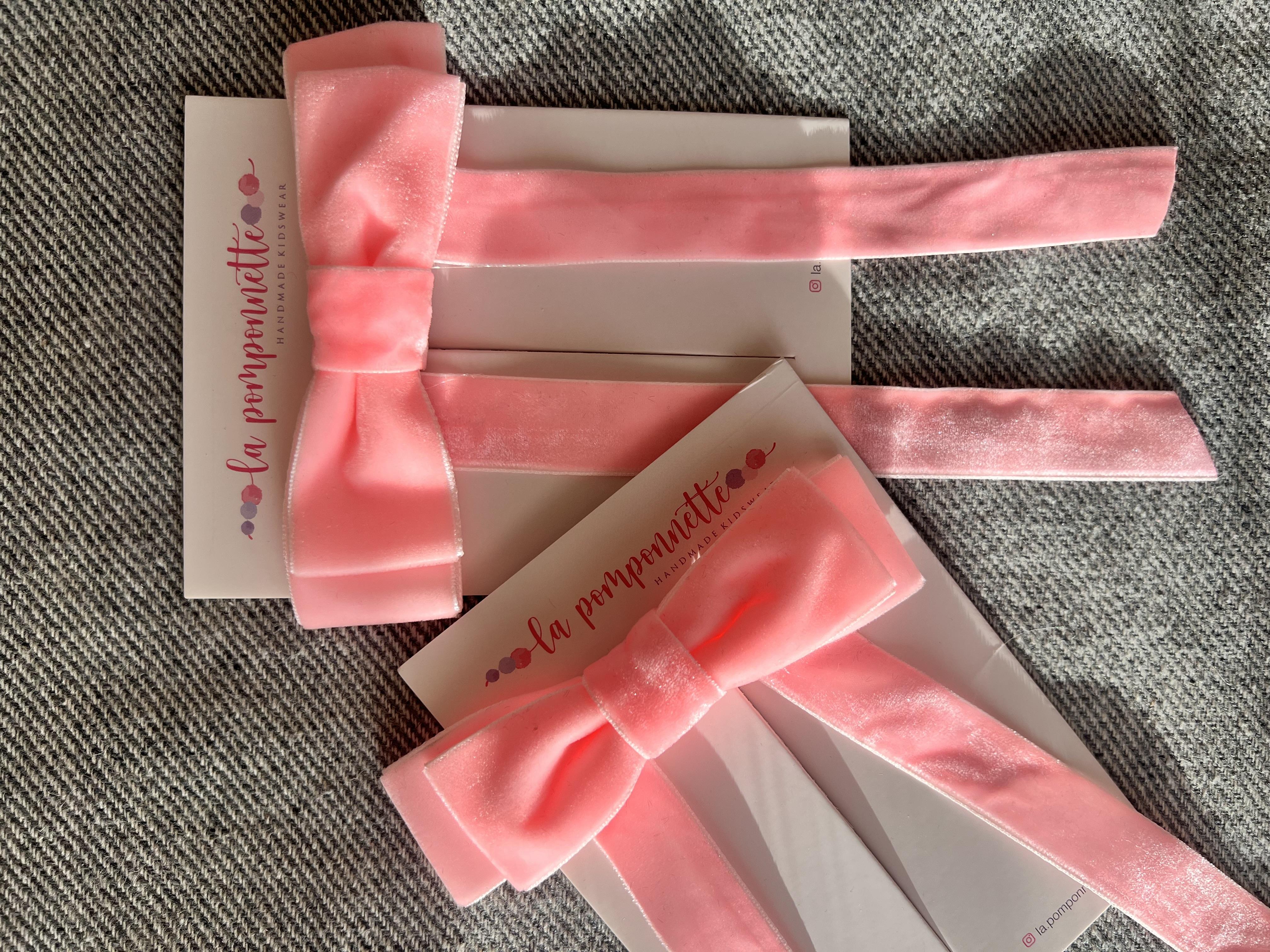 Pembe Kadife Kurdele 