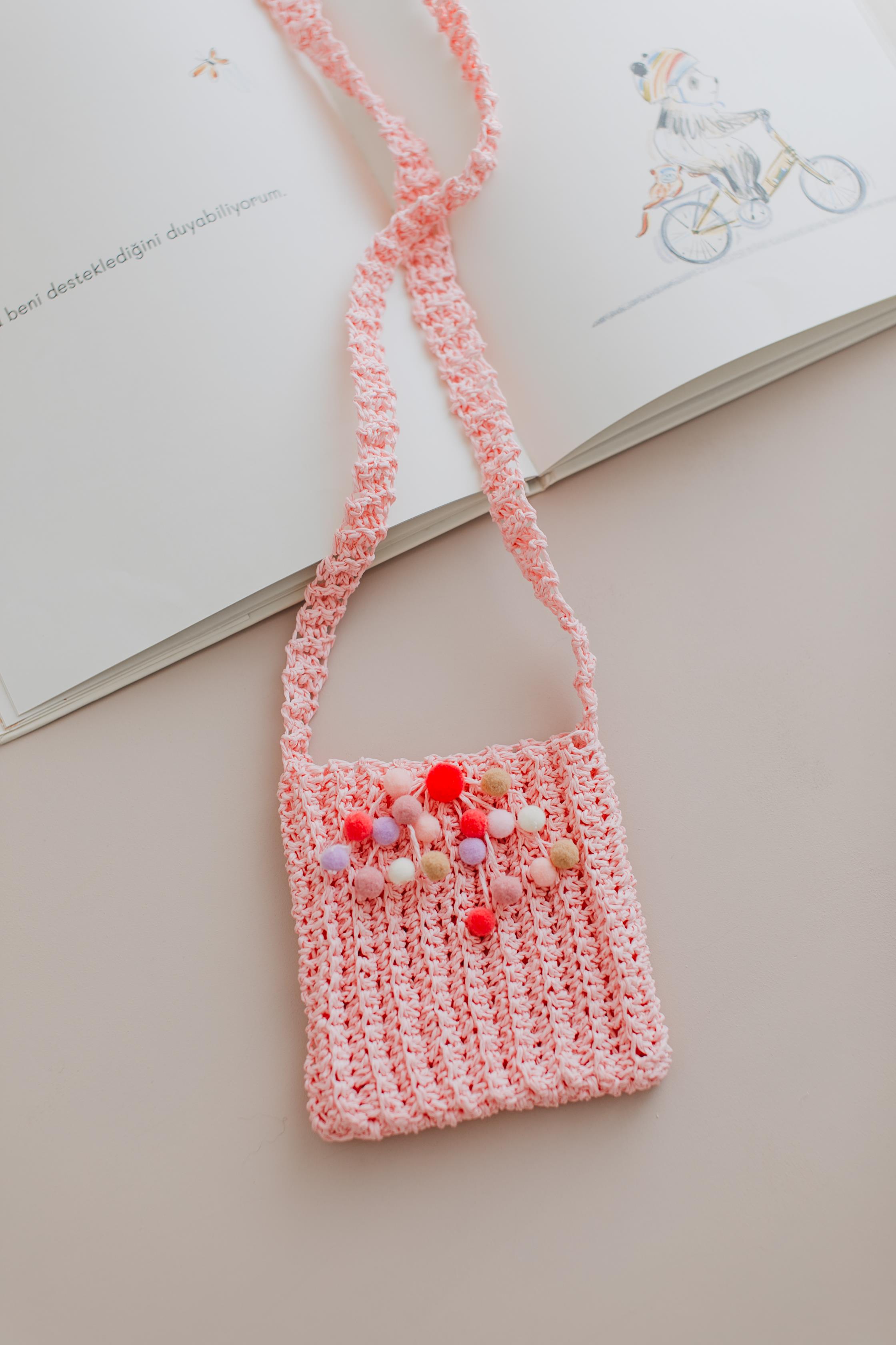 Gaby Pembe Hasır Çanta 