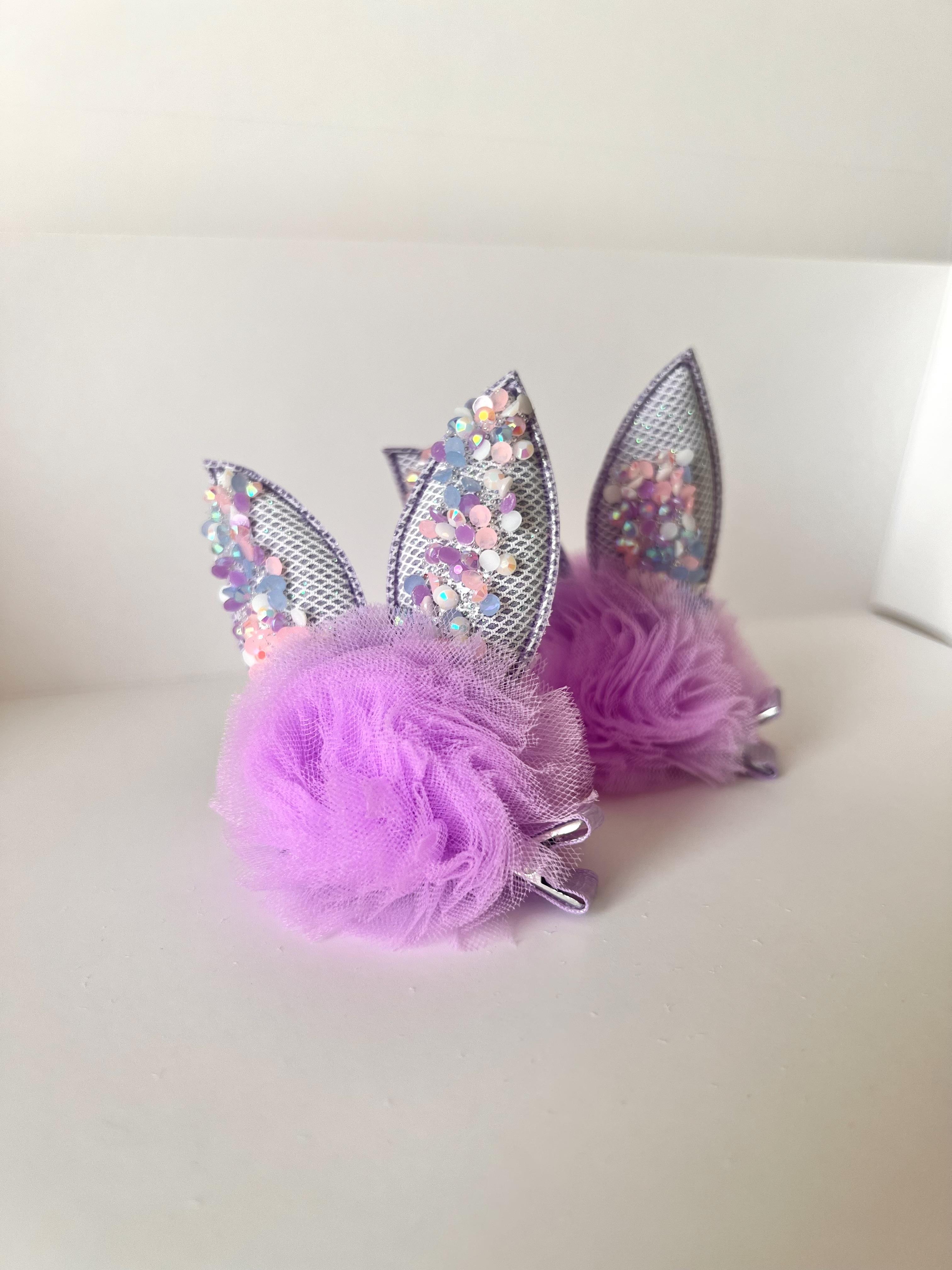 Parıltılı Tüllü Bunny Toka