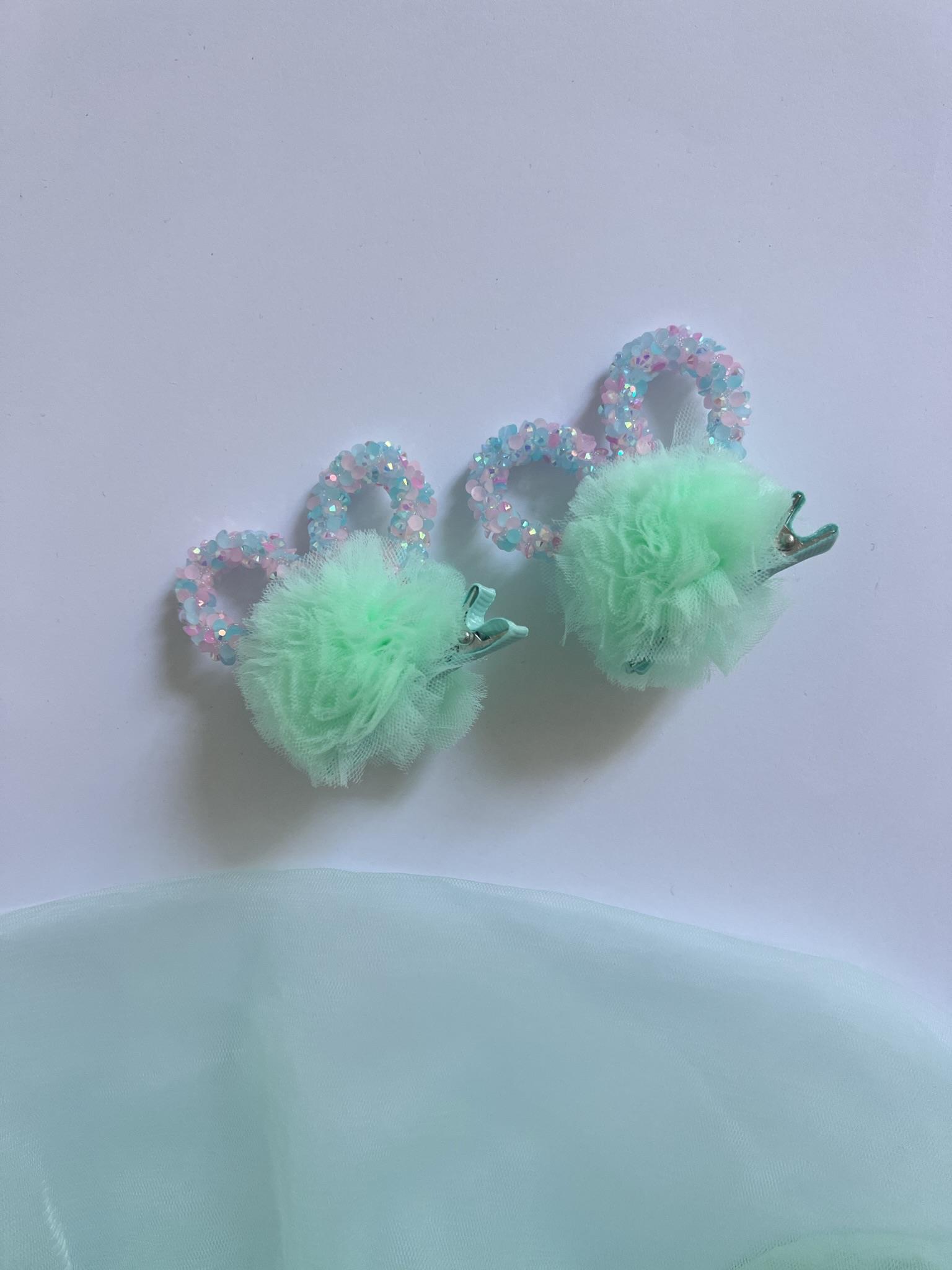 Parıltılı Tüllü Bunny Toka