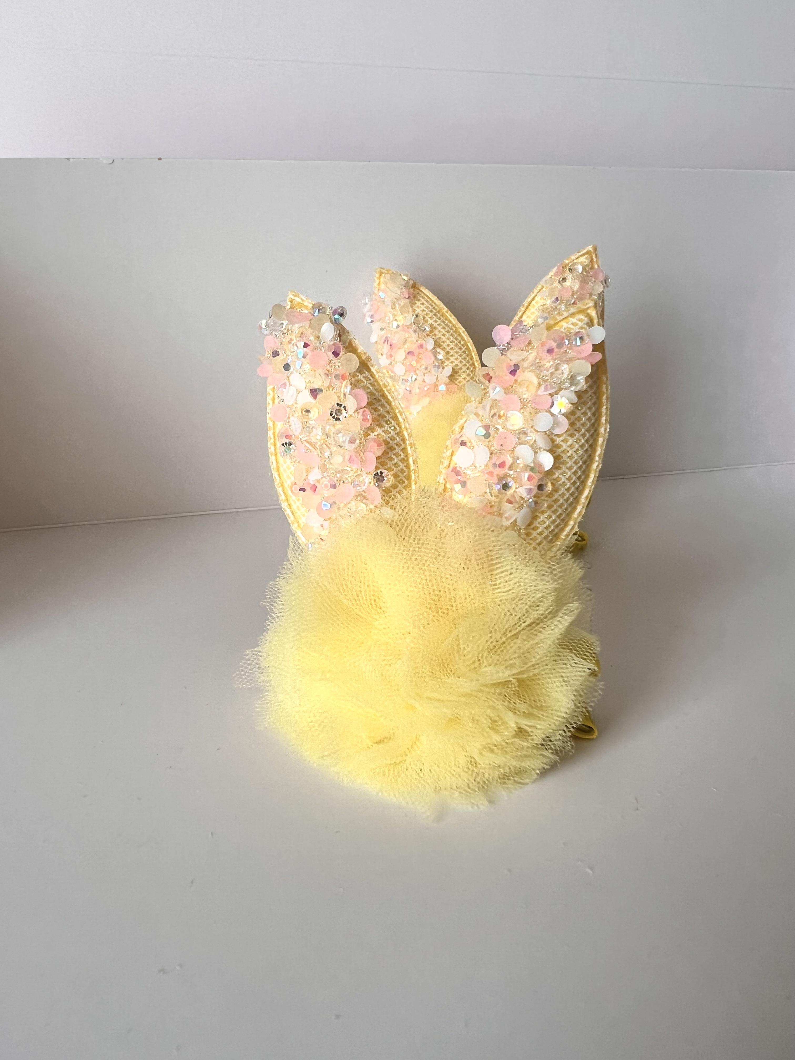 Parıltılı Tüllü Bunny Toka