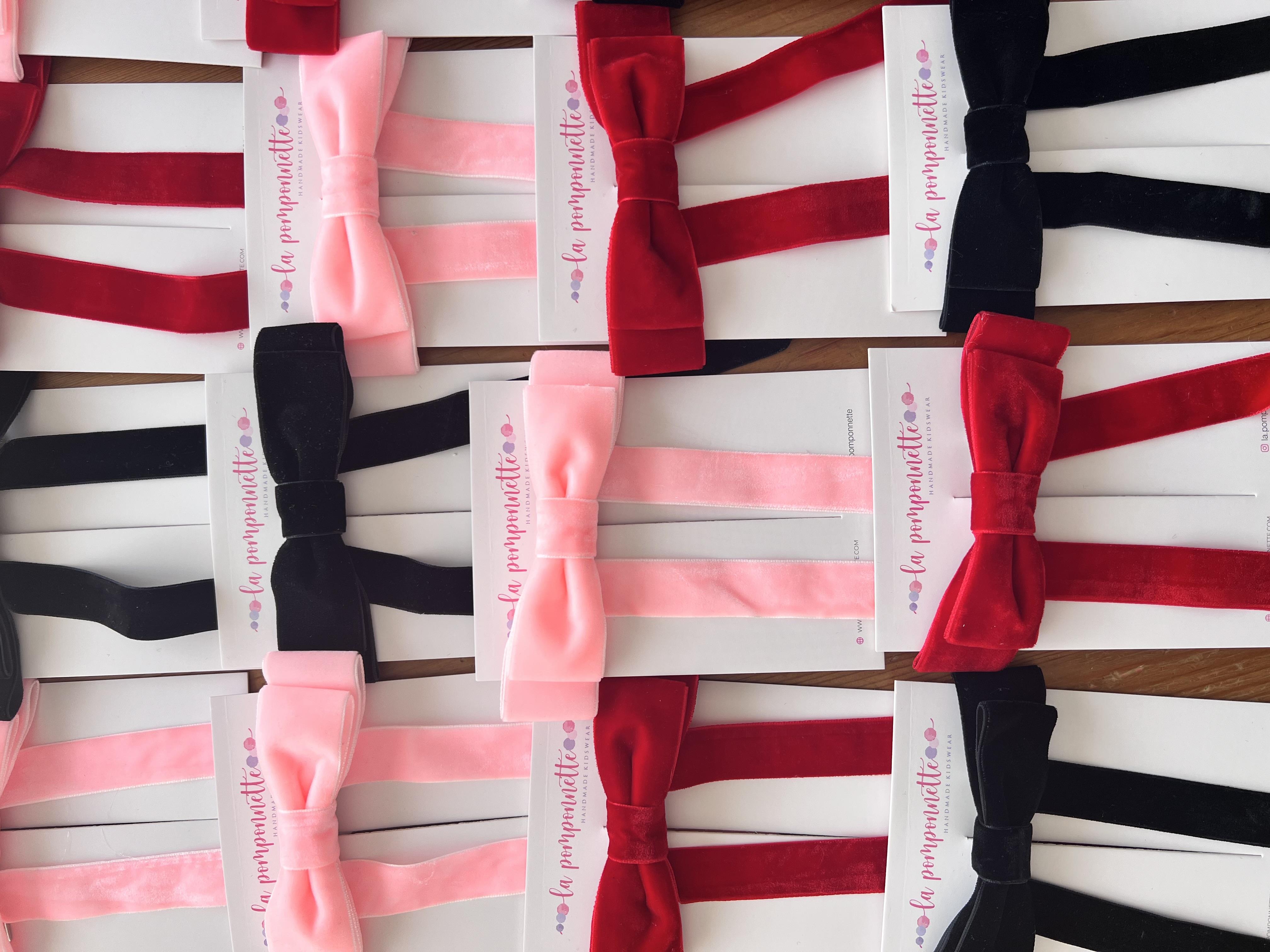 Pembe Kadife Kurdele 