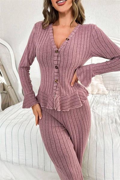 Bella Notte Gül Kurusu Evde Zarafet Şıklığı Alt Üst Takım 77328