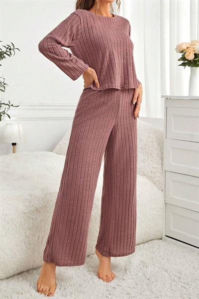 Bella Notte Gül Kurusu Pamuklu Pijama Takımı 7099