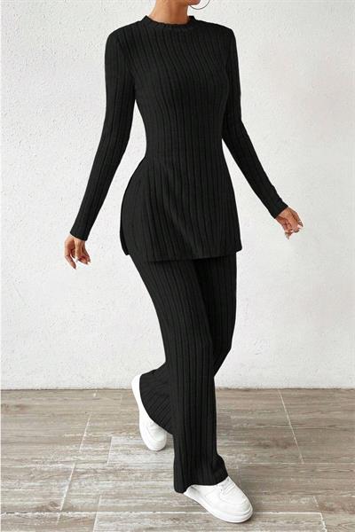 Bella Notte Siyah Pamuklu Kışın Gözdesi Pijama Takımı 7059
