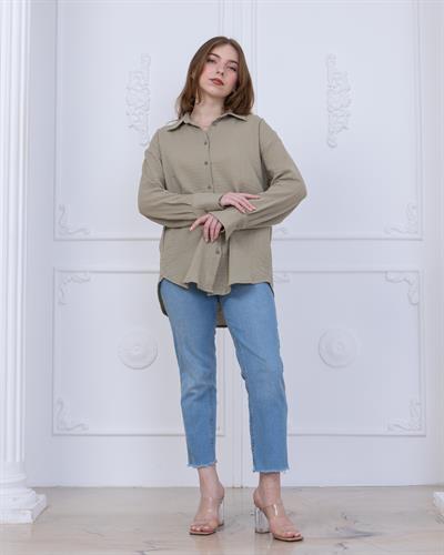 MSS-G2515 Haki Sade Gömlek
