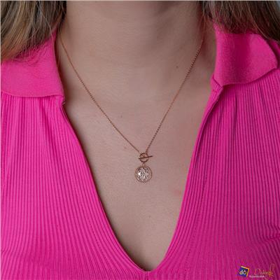 Arpaş Jazibee Sedefli Lotus Kolye