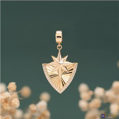Kutup Yıldızı Kalkan Kolye Ucu