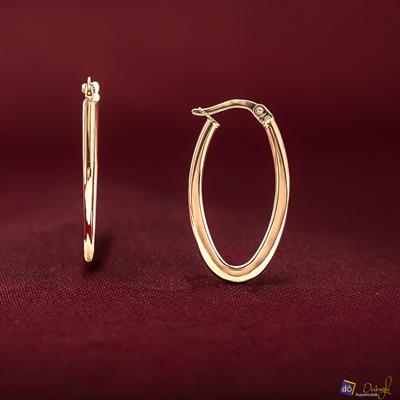 Oval Küpe