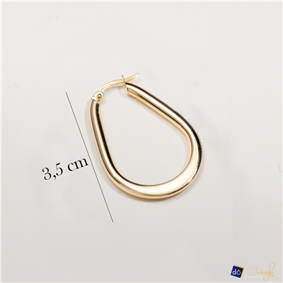 Oval Küpe