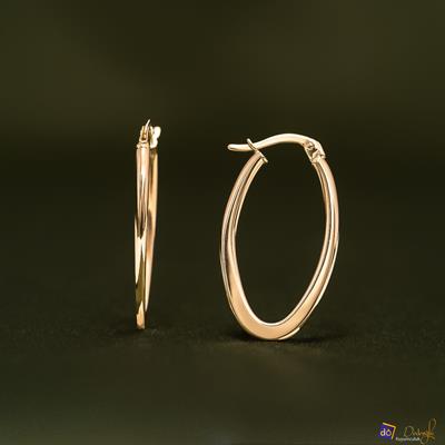 Oval Küpe