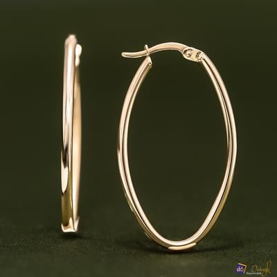 Oval Küpe
