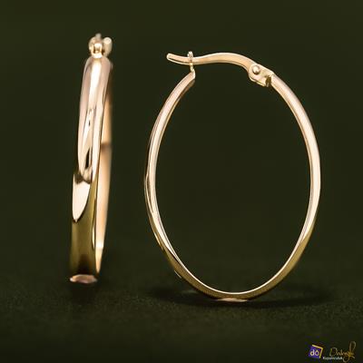 Oval Küpe