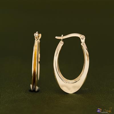 Oval Küpe