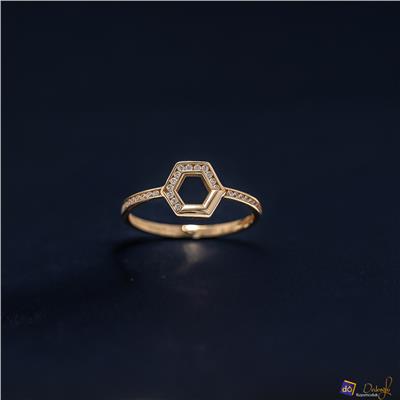 Taşlı Geometrik Eklem Yüzük