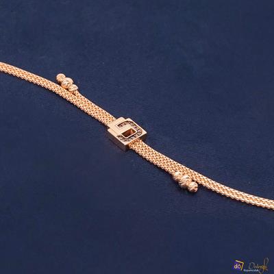 Taşlı Rose Gold Bileklik