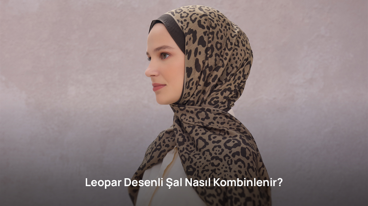 leopar desen eşarp