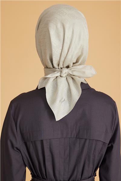 BELLİ LOGO DESEN MONOGRAM SU YEŞİLİ EŞARP 1