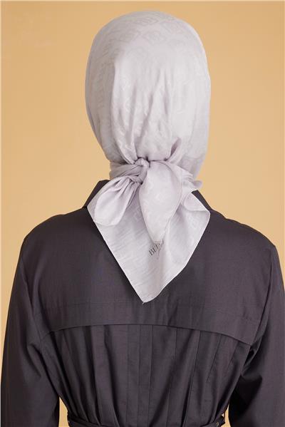 BELLİ LOGO DESEN MONOGRAM GÜMÜŞ EŞARP 1