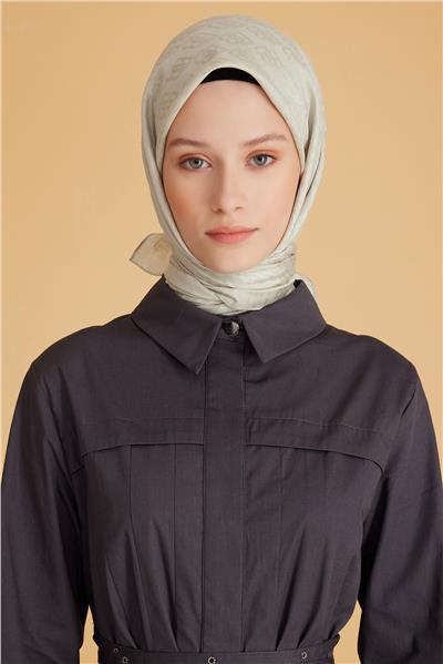 BELLİ LOGO DESEN MONOGRAM SU YEŞİLİ EŞARP 1