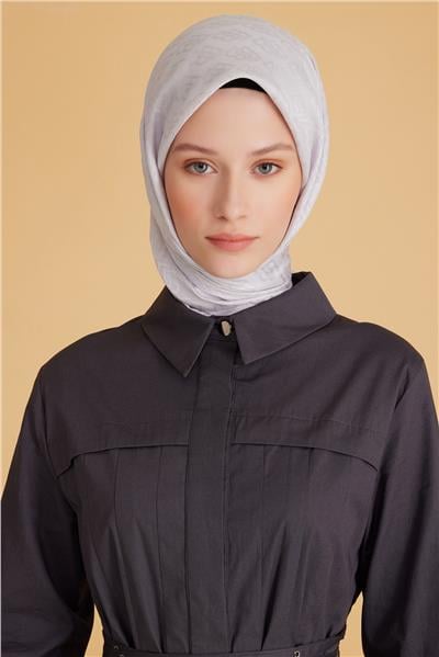 BELLİ LOGO DESEN MONOGRAM GÜMÜŞ EŞARP 1