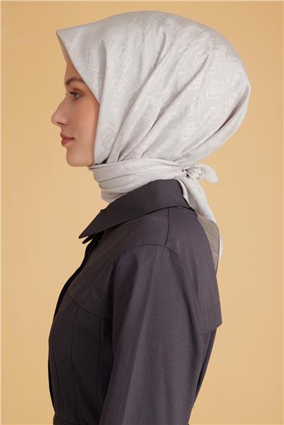 BELLİ LOGO DESEN MONOGRAM TAŞ EŞARP 1