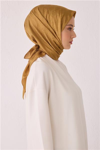 BELLİ LOGO DESEN MONOGRAM HARDAL EŞARP 1