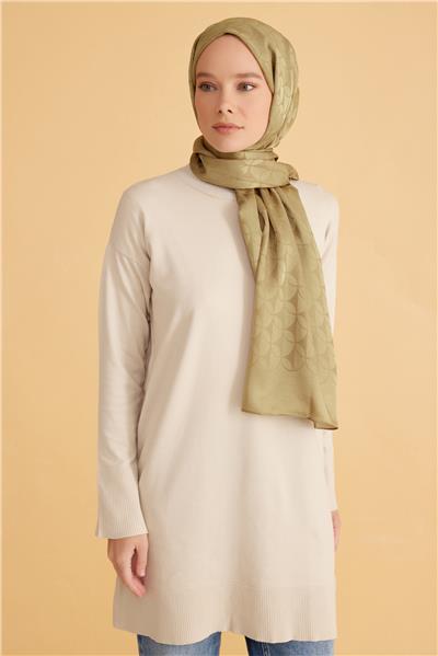 BELLİ FRESH JAKARLI AÇIK HARDAL ŞAL 1